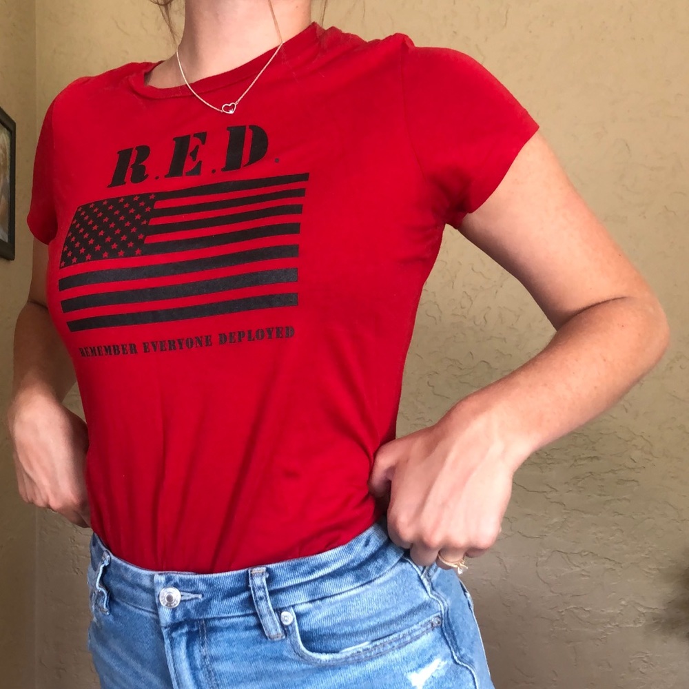 Women’s Cut RED Tee